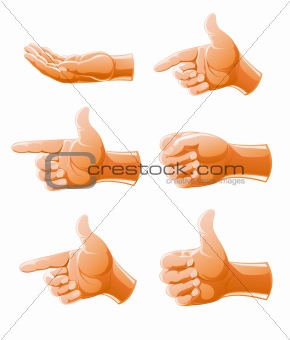 set of gesture arm