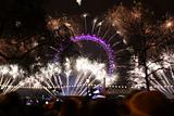 London Eye Countdown Fireworks Ferry Wheel