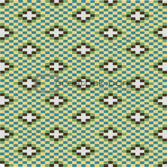Decorative texture with green motifs