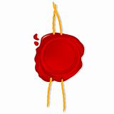 Emtpy wax seal with cord