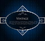 Blue Label Template. Vector