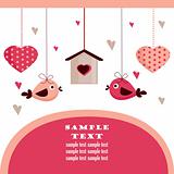 Valentine's day card with place for your text,