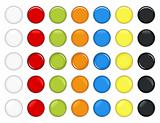 Colorful Glossy Button Vector