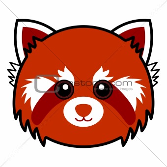 Cute Red Panda Vector