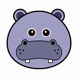 Cute Hippo Face