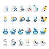 24 Business, office and website icons - vector icon set 1