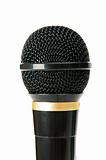 Audio microphone isolated on the white background 