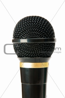 Audio microphone isolated on the white background 