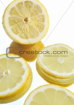 Image of Lemon over white background 