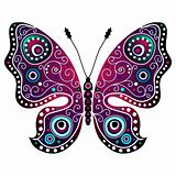 Bright abstract butterfly