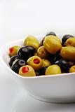 olives, stuffed with red peppers