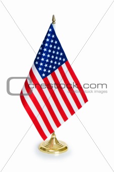 USA flag isolated on the white background