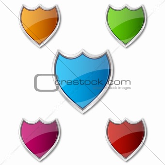 colorful shields