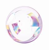Large Pink Bubble.  Vector EPS10