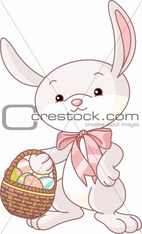 Easter bunny with basket