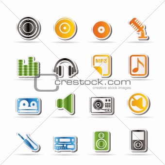 Simple Music and sound Icons