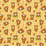 cute bear seamless pattern