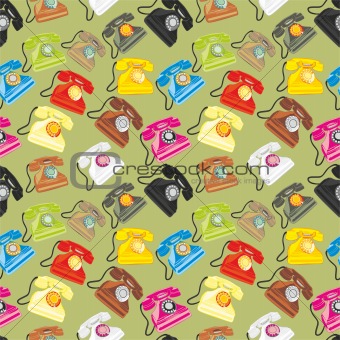 seamless pattern isolated phones