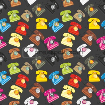 seamless pattern isolated phones
