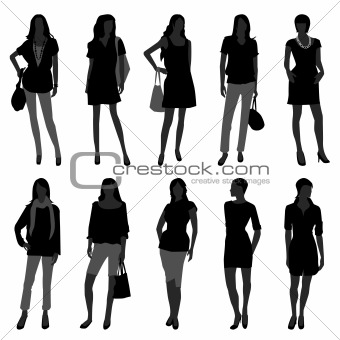 Woman Female Girl Fashion Shopping Model
