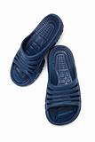 blue rubber sandal