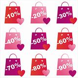 st. valentine's day sale bags