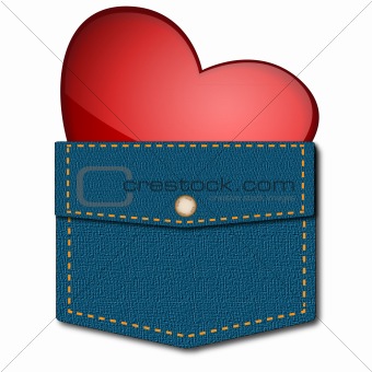 Heart in pocket