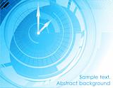 Abstract arrow blue background. Vector