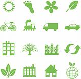 green ecology symbols