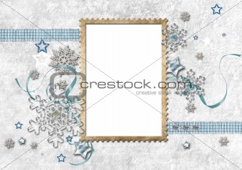 Winter framework for invitations or photo  (1 of set)