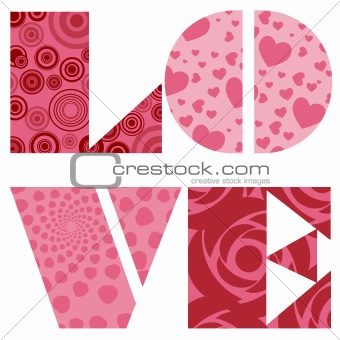 Love Text for Valentines Day Wedding or Anniversary
