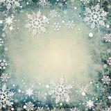 Abstract winter background with snowflakes and place for text 