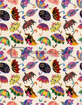 seamless umbrellas pattern