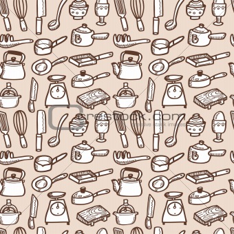 seamless kitchen pattern