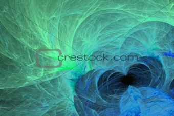 glowing green blue background