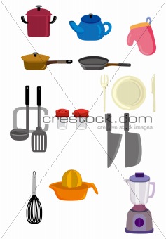 cartoon kitchen icon