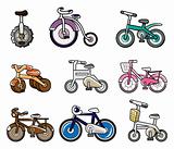 cartoon bicycle