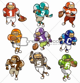 Image 3354696: cartoon football player icon from Crestock Stock Photos