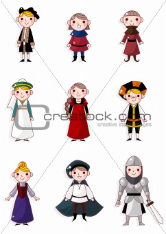 cartoon medieval people