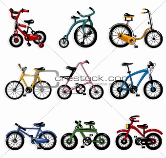 cartoon bicycle