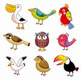 cartoon birds icon