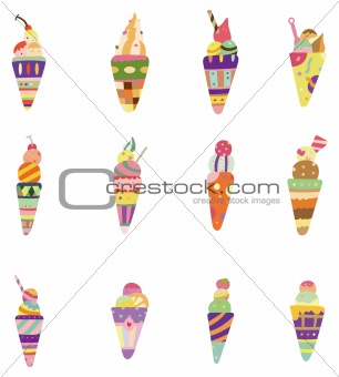 cartoon ice cream icon