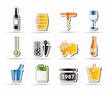 Wine and drink Icons