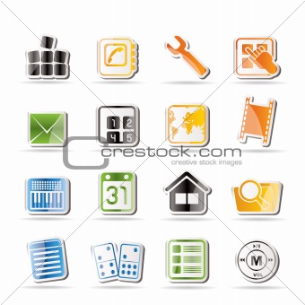 Simple Mobile Phone and Computer icon