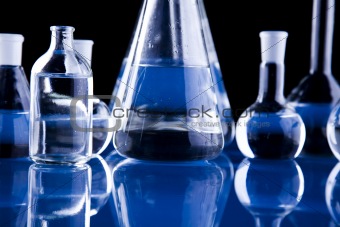 Glass in laboratory