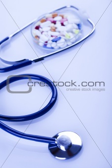 Drugs and  Stethoscope