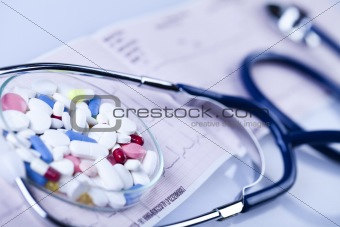 Drugs and  Stethoscope