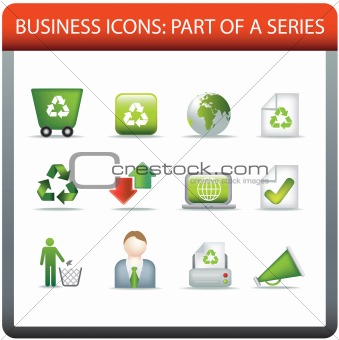 business icon series 5 recycle and conserve