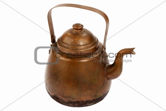  Antique copper coffee pot