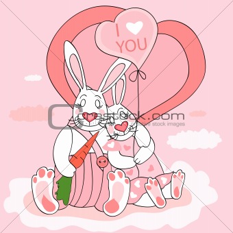 Rabbit valentine